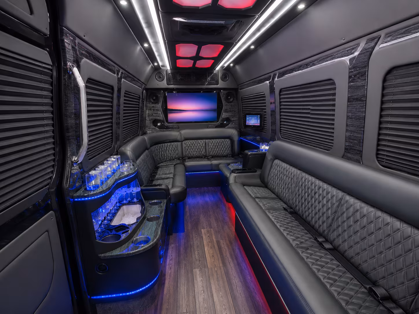instead of managing a fleet of personal vehicles let one bus handle the whole team