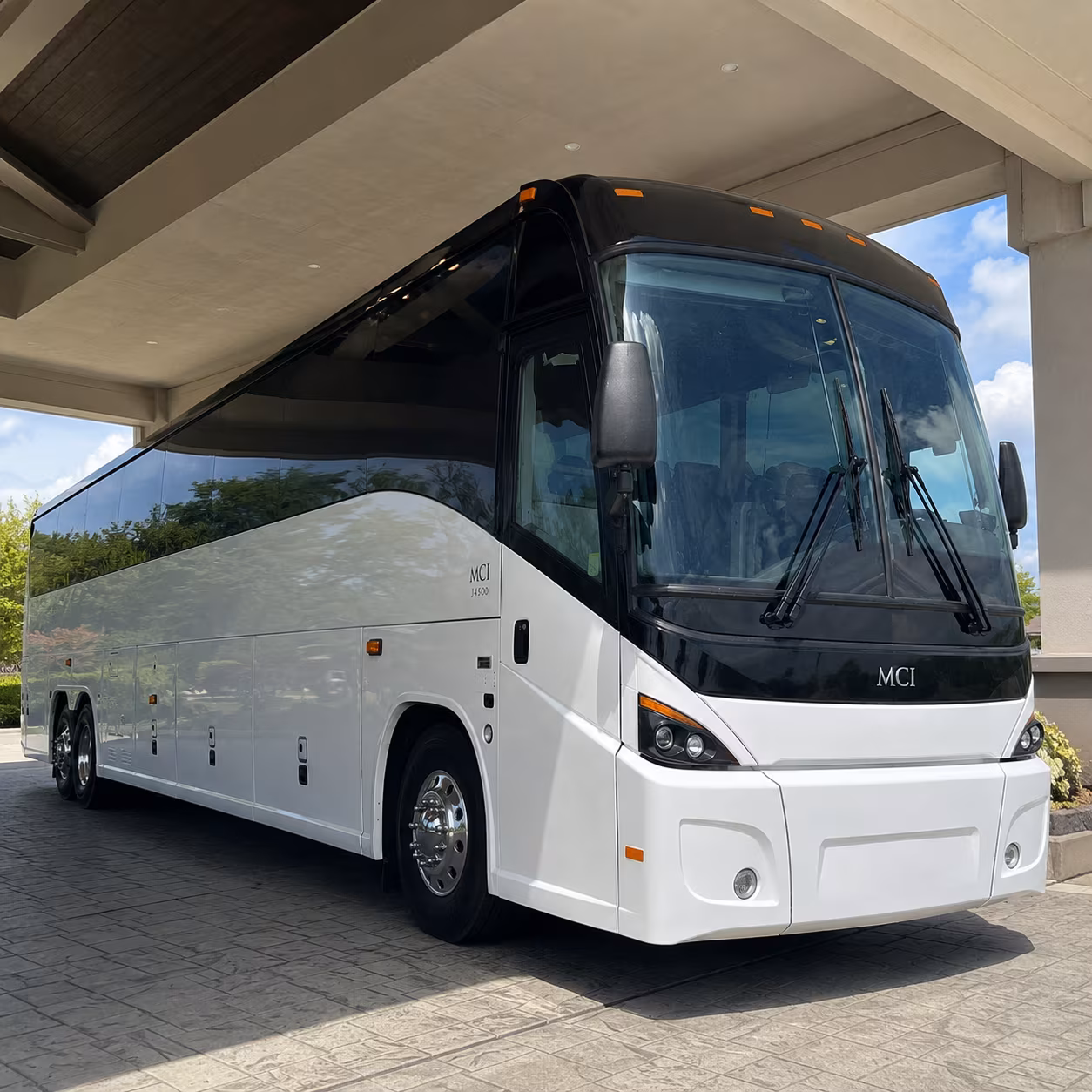 long distance military charter bus runs along the i 8 corridor