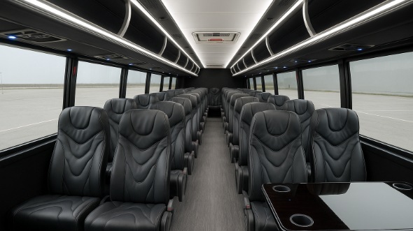Interior of Charter Bus Company El Centro's 15 Passenger Minibus in El Centro