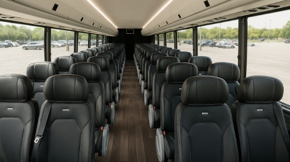 Interior of Charter Bus Company El Centro's 20 Passenger Mini bus in El Centro