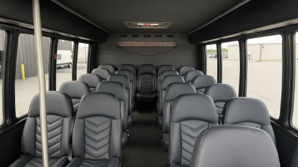 Interior of Charter Bus Company El Centro's 25 Passenger Mini bus in El Centro