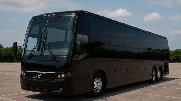 Exterior of Charter Bus Company El Centro's 54 Passenger Charter Bus in El Centro