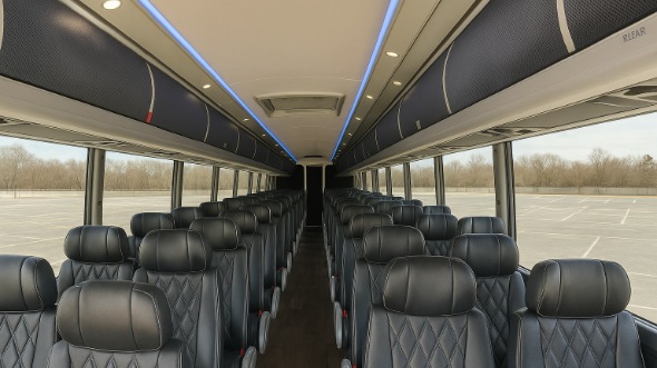 el centro 50 passenger charter bus inside