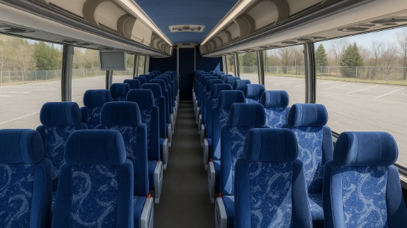 el centro 54 passenger charter bus inside