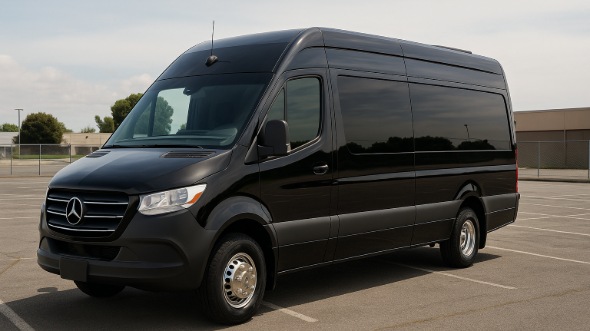 Exterior of Charter Bus Company El Centro's Sprinter Limo in El Centro
